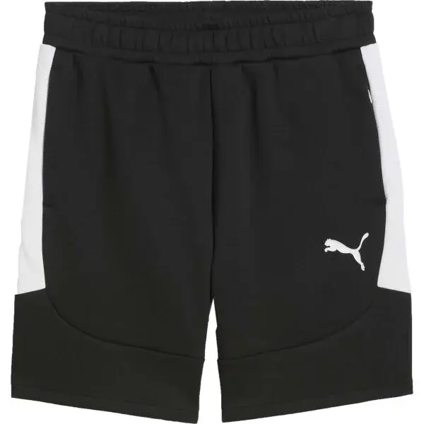 Puma TEAMEVOSTRIPE SHORTS Pánske šortky, čierna, veľkosť