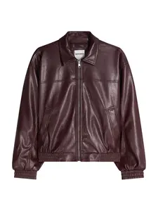 Bershka Prechodná bunda  burgundská