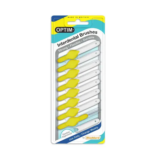 Stoddard Optim 1,2 mm mezizubní kartáček 8 ks žlutý