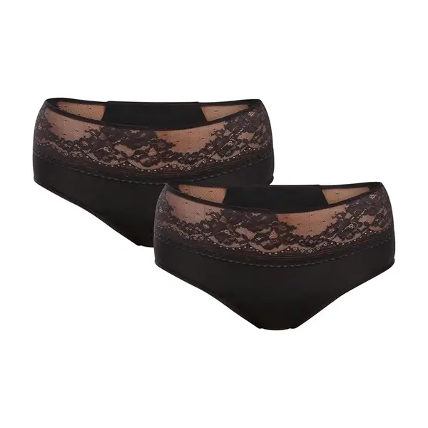 2PACK Menštruačné nohavičky Eco Moon Lace Midi (DOR052) L