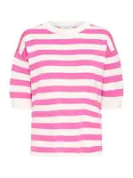 b.young Sveter 'BYMMORLA'  ružová / biela