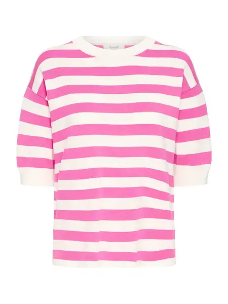 b.young Sveter 'BYMMORLA'  ružová / biela