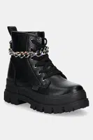 Farmářky Buffalo Aspha Rld Chain 3.0 dámské, černá barva, na plochém podpatku, 1622557-BLK