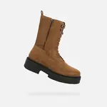 Hnědá dámská kotníková obuv Geox Spherica EC7 - Dámské