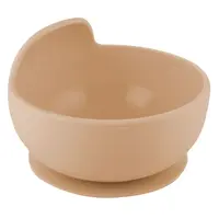 CANPOL BABIES Silikonová miska s přísavkou krémová 330 ml