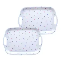 Sada melaminových táců PUNTO 36 x 25,5 cm 2 ks