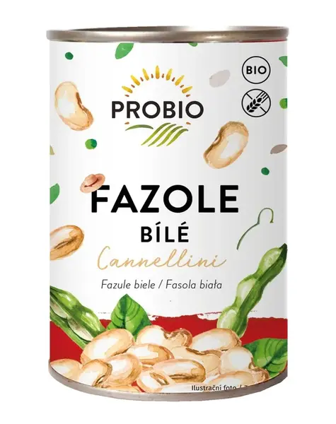 PROBIO Fazole bílé Cannellini sterilované BIO 400 g