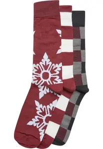 Unisex Christmas Socks Urban Classics Christmas Snowflakes Socks 3-Pack