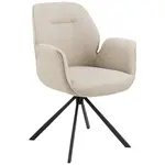 P & B ŽIDLE S PODRUČKAMI, tkaná látka, béžová