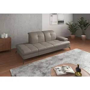 Sit & More LENOŠKA, textil, kůže, šedá