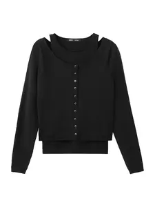 MANGO Kardigán 'Linette'  čierna