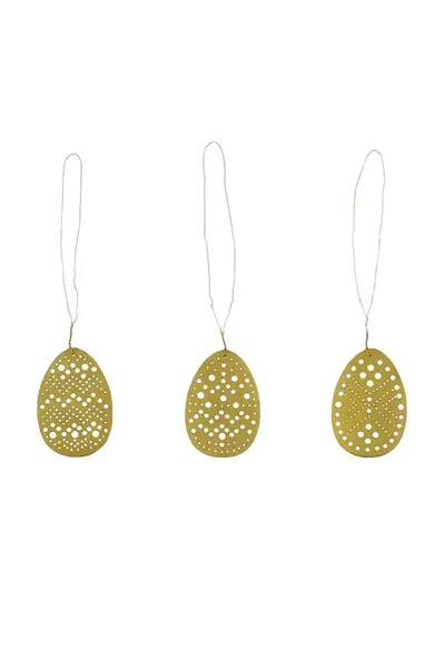 Sada vánočních ozdob House Doctor HDCut 3 x 4,5 cm 3-pack