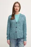 Bavlněný kardigan United Colors of Benetton růžová barva