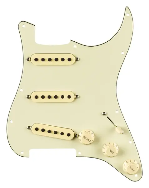 Fender Pre-Wired Strat Pickguard Eric Johnson Signature Mint Green 11
