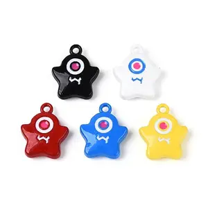 Spray Painted Alloy Pendants