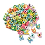 Spray Painted Alloy Beads