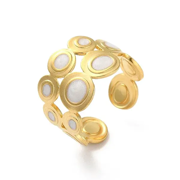 304 Stainless Steel Enamel Cuff Rings