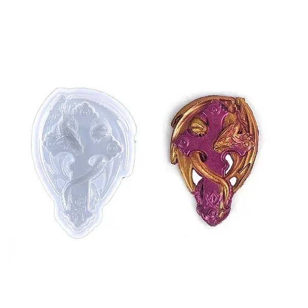 Religion Cross & Dragon Display Decoration Silicone Molds