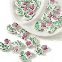 Handmade Porcelain Bright Glazed Beads