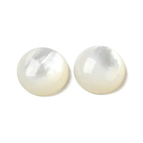 Natural White Shell Cabochons