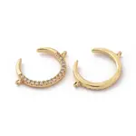 Brass Micro Pave Cubic Zirconia Links