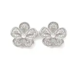 Brass Micro Pave Clear Cubic Zirconia Pendants