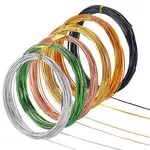 6 Roll 6 Colors 10M Flat Aluminum Wire