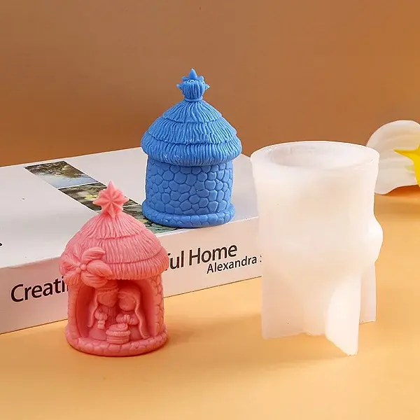 DIY Nativity Scene Candle Silicone Statue Molds