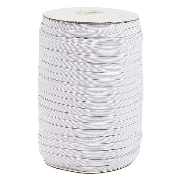 3/8 inch Flat Braided Elastic Rope Cord