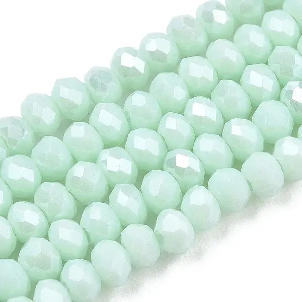 Electroplate Glass Beads Strands