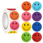Round Dot Paper Self-adhesive Smiling Face Reward Stickers