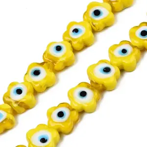Handmade Evil Eye Lampwork Beads Strands
