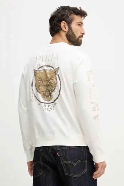 Bavlněné tričko s dlouhým rukávem Aeronautica Militare