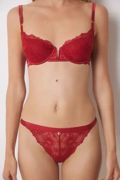 Brazílske nohavičky women'secret RED XMAS LA VECINA RUBIA