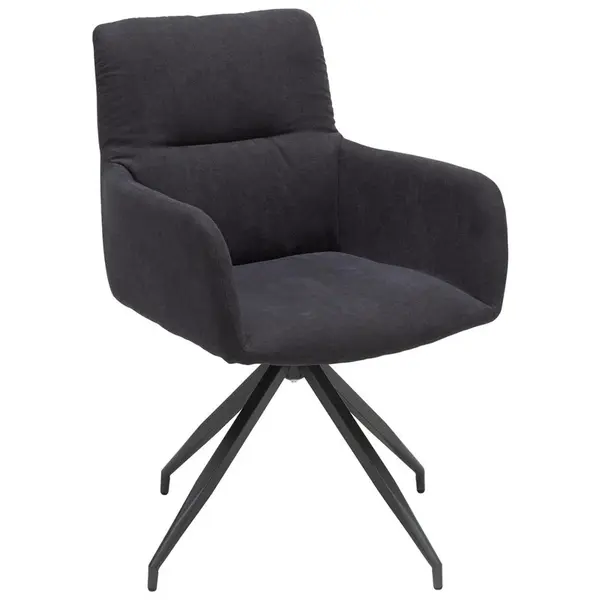 Hom`in ŽIDLE S PODRUČKAMI, tkaná látka, antracitová