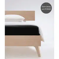 Fleuresse ELASTICKÉ PROSTĚRADLO, žerzej, černá, 180/200 cm