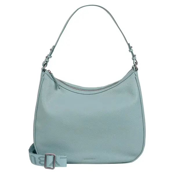 Dámská kožená kabelka přes rameno Burkely Ivet - světle modrá