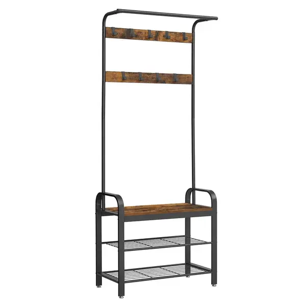 Boxxx ŠATNA, hnědá, černá, 72/183/33,7 cm