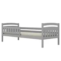 Posteľ Tosia štandard + zábrana 80x160 sivá