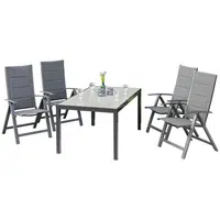 Gardenson ZAHRADNÍ SESTAVA 5dílné, kov, sklo, textil