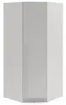 Rohová šatní skříň arturo - platinová šedá