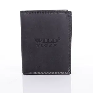 Pánská kožená peněženka černá - Wild Piotr