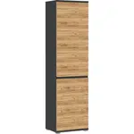 XXXL SKŘÍŇ NA ODĚV, antracitová, barvy dubu, 54/200/40 cm