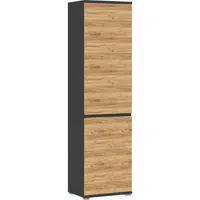 XXXL SKŘÍŇ NA ODĚV, antracitová, barvy dubu, 54/200/40 cm