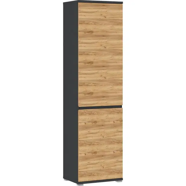 XXXL SKŘÍŇ NA ODĚV, antracitová, barvy dubu, 54/200/40 cm