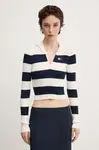 Svetr Tommy Jeans dámský, béžová barva, DW0DW18679