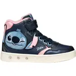 Geox J SKYLIN Dievčenské členkové tenisky, tmavo modrá, veľkosť