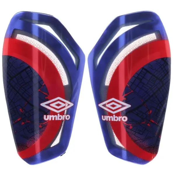 Umbro NEO PRO TECTA II GUARD W/SLEEVE Futbalové chrániče, modrá, veľkosť