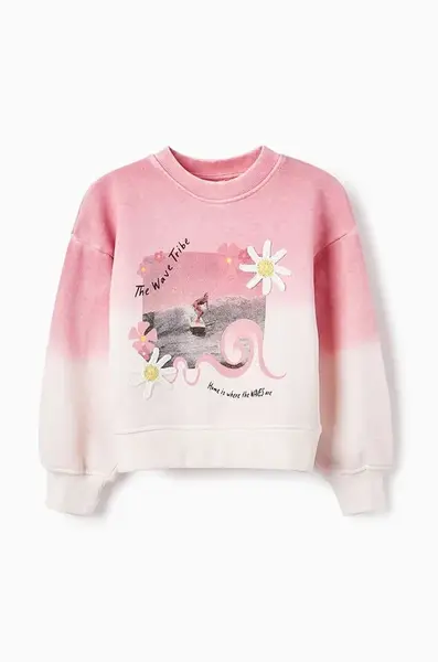 Dětská bavlněná mikina zippy