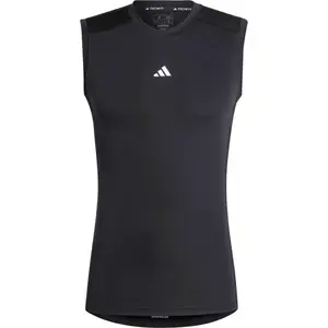 adidas TECH FIT C SL TEE Pánske športové tričko, čierna, veľkosť
